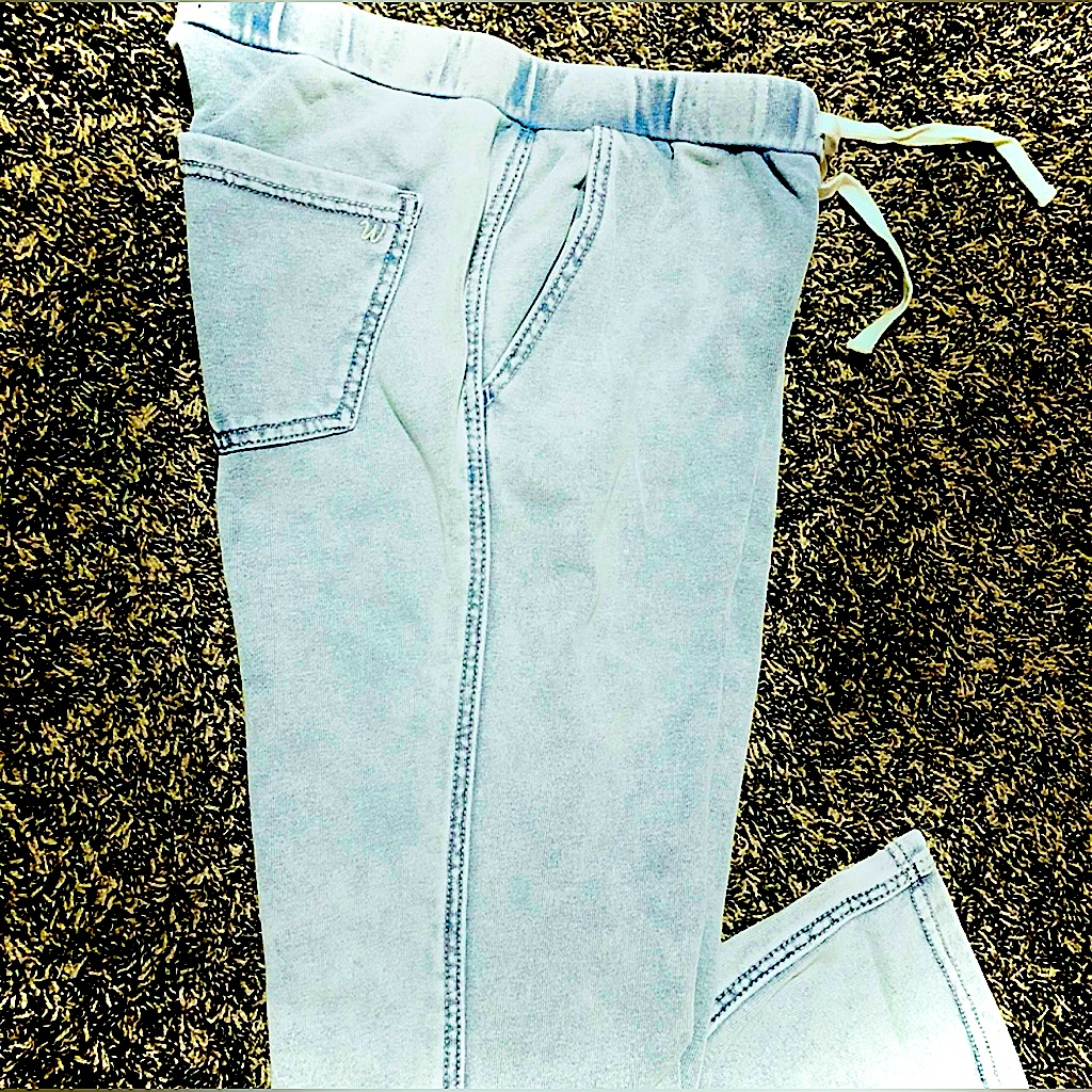 Faux Denim Wash Jeggings/ Joggers!!! Medium
